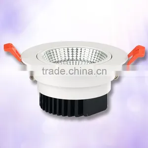 Recessed Round Led Downlight 9w Cob Chip Led Spot Downlight 110-240v thumbnail-3