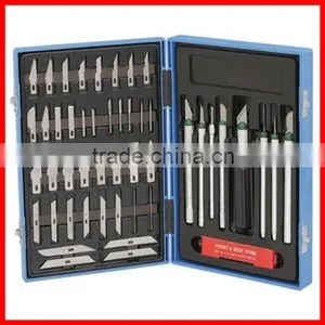56pc Hobby Carving Knife Tool Set thumbnail-1