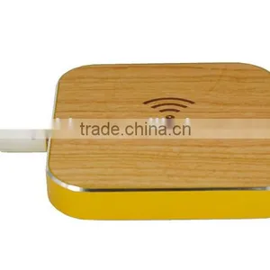 100% Eco-friendly and High Quality Wooden Wireless Charger Wood qi Wireless Charger Pad thumbnail-3