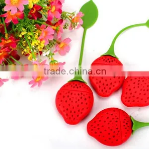 Silicone Tea Infuser Silicone Tea Bag Strawberry Shape Tea Infuser thumbnail-3