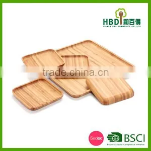 Whole|sale Distinctive Bamboo Wood Food Serving Dish Tray thumbnail-3
