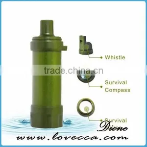 Outdoor Straw Wataer Filter Survival Water Filter With Compass and Survival Mirror thumbnail-2