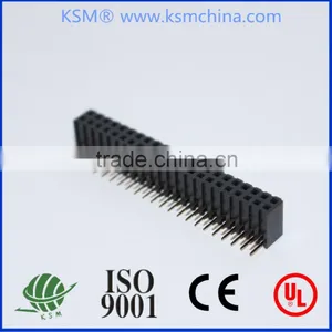 2.54mm Double Row Right Angle Female Header 2~40 Pin thumbnail-1