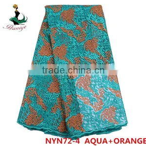 2016 Haniye New Design Lace French Lace Tulle Lace Fabric for Wedding and Party /NYN72 thumbnail-2