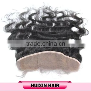 Hot Sell Grade 7A 100% Human Hair Virgin Brazilian Body Wave Hair Lace Frontal Closures thumbnail-5