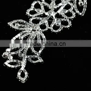 Wholesale Fashion Design Decorative Bling Bling Crystal Bridal Rhinestone Applique for Dresses thumbnail-6