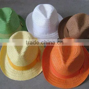 Fashion Colorful Summer Paper Straw Hat thumbnail-1