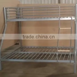 UK MARKET 3 People Bunk Bed With Wooden Step /metal Bunk Bed thumbnail-3
