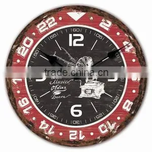 Antique Old Style MDF Wall Clock thumbnail-1