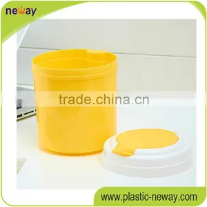 Pure Color Eco-Friendly Stocked PP Standing Recycling Cheap Trash Can for Home thumbnail-2