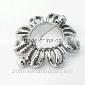 Fashion Body Piercing Jewelry Stainless Steel Unique Nipple Shield Nipple Ring thumbnail-1