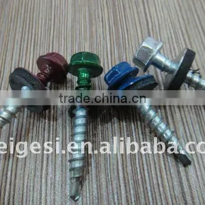 Hex Head Roofing Screw Self Drilling Point With Painted Zinc Plated thumbnail-1