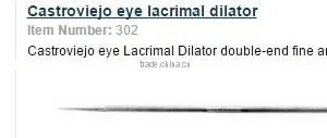 Castroviejo Eye Lacrimal Dilator thumbnail-1