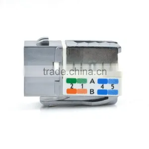 Network Solution Coated Cat 6A RJ45 UTP Keystone Jack thumbnail-2