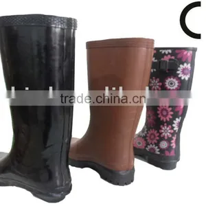 2016 Women/men Rubber Boots With Printing thumbnail-1