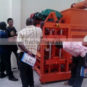 QTJ4-26 Vibration Motor Concete Hollow,paver and Curb Stone Block Machine Video thumbnail-6