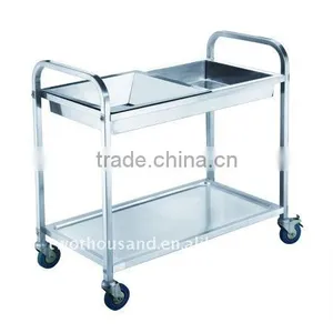 TT-BU110C Stainless Steel Two Layer Meal Cart thumbnail-1