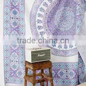 Wholesale Home Decor Wall Hanging Tapestries Cloth Fabric Ombre Indian Mandala Tapestry thumbnail-1