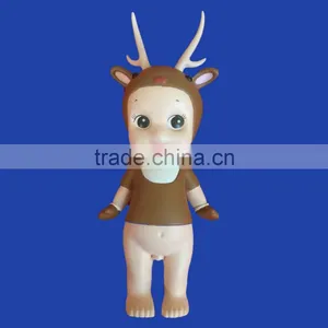Home Decor Custom Resin Adorable Christmas Fairy Elk Figurine thumbnail-1