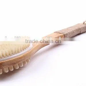 High Quality Bristle Massage Bamboo Body Back Brush thumbnail-2