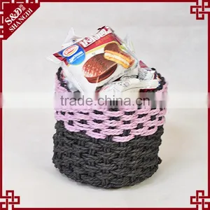 China Wholesale Hand Woven Cute Mini Decorative Gift Baskets thumbnail-2