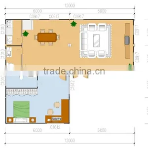 Living 20ft Container House/house Container Price/container House Plans/ thumbnail-4