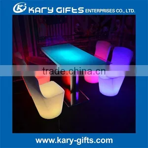 Led Lighting Bright Rgb Color Coffee Shop Tables and Chairs thumbnail-1