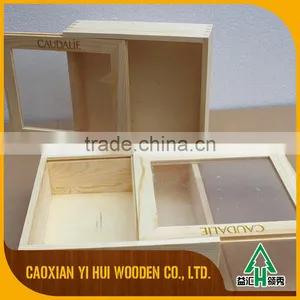 Ancient Style Middle Size Plain Wooden Box thumbnail-1