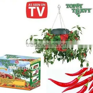 Planter,Topsy Turvy ,Hot Pepper Planter thumbnail-1