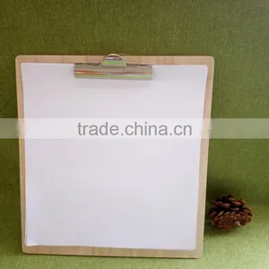 Officemate Recycled Handmade Hardboard A5 Wood Clipboard With Cover and High Capacity Detachable Clip thumbnail-2