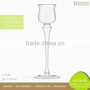 High End Glass Candle Holders For Weddings thumbnail-1
