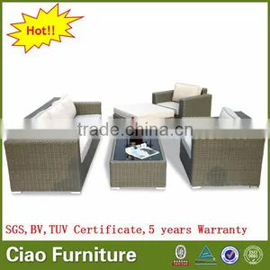 High-end Outdoor Garden Set Rattan Sectional Sofa Furniture thumbnail-1