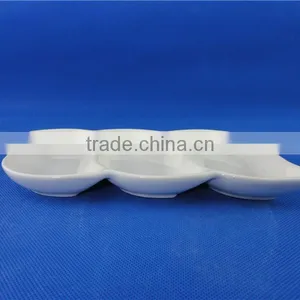 Plates Porcelain Different Shapes White thumbnail-2