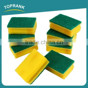 Toprank Strong Cleaning Capacity Non-scratch Green Kitchen Cleaning Sponge, Sponge Scouring Pad, Sponge Scourer thumbnail-1