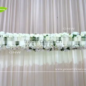 GNW FLW1609015 Ivory and Champagne Flower Wall for Wedding Decoration thumbnail-4
