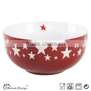 Wholesale Dinnerware Ceramic Stoneware Christmas Bowl thumbnail-2