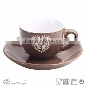 Ceramic Coffee Cups and Saucers,stoneware Wholesale Coffee Cup and Saucer,personalized Tea Cups & Saucers thumbnail-3