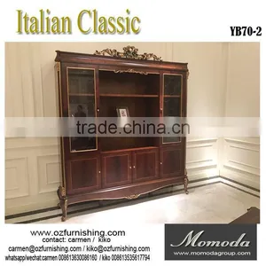 YB70-2 Luxury Royal Furniture Italian Furniture Made in China Hand Carved Writing Desk- thumbnail-3