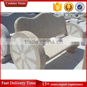 Granite Stone Park Benchs With Backrest thumbnail-5