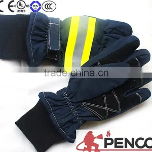 Firefighter Safety Retardant Glove Safe Security Fireman Workers Engineer Cleaner Traffic 3m Sign Reflective Glove thumbnail-4