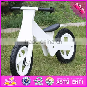 2016 New Design White Funny Children Wooden Balance Bike Without Pedals W16C154 thumbnail-1