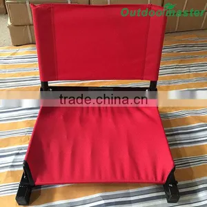 Portable Cheap Take Easy Folding Red Football Stadium Seat thumbnail-1
