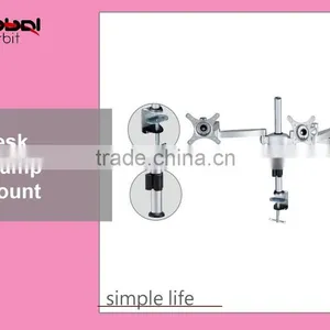 Support up to 27 Inch LCD Television Swivel Desk TV Rack Bracket Monitor Riser thumbnail-5