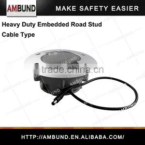 Heavy Duty Embedded Cat Eye LED Flashing Road Stud - Solar and Cable Type thumbnail-1