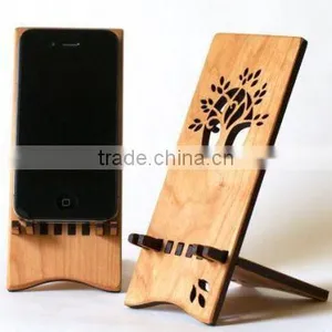 Laser Cut Wooden Stand for Cellphone thumbnail-1