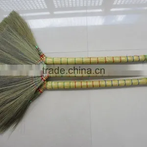 Hand Grass Broom With Stick thumbnail-1