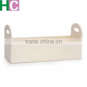 Unfinished Wood Planter Box: 12 Inch Long Wooden Tray thumbnail-1