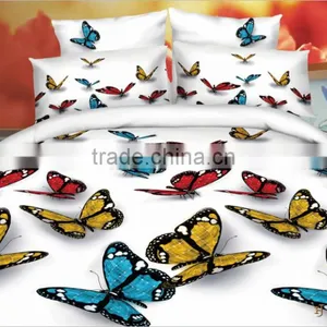 3d Bedding Sets Duvet Cover Set Bed Linens (Queen, 1 Duvet Cover+1 Flat Sheet +2 Pillowcases) -HDIE thumbnail-1