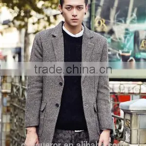2015 Trendy Winter Wool Coat for Men thumbnail-1