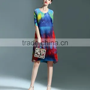 Fancy Wash Printed Women Camo Draped Dresses thumbnail-4